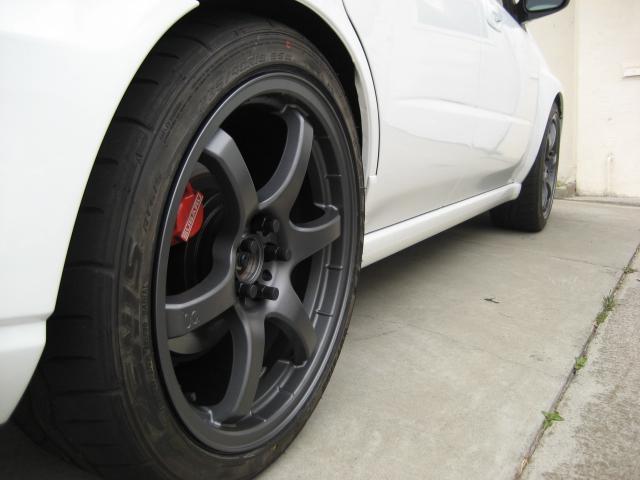 photo 4 Subaru Impreza WRX custom wheels Rays Engineering Gram Lights 57Maximum 18x8.5, ET +45, tire size 235/40 R18. x ET 