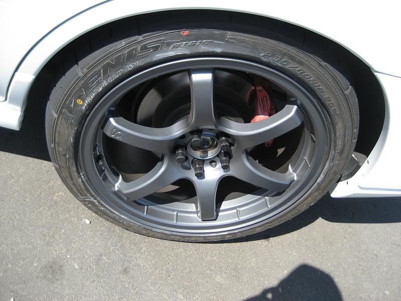 photo 8 Subaru Impreza WRX custom wheels Rays Engineering Gram Lights 57Maximum 18x8.5, ET +45, tire size 235/40 R18. x ET 