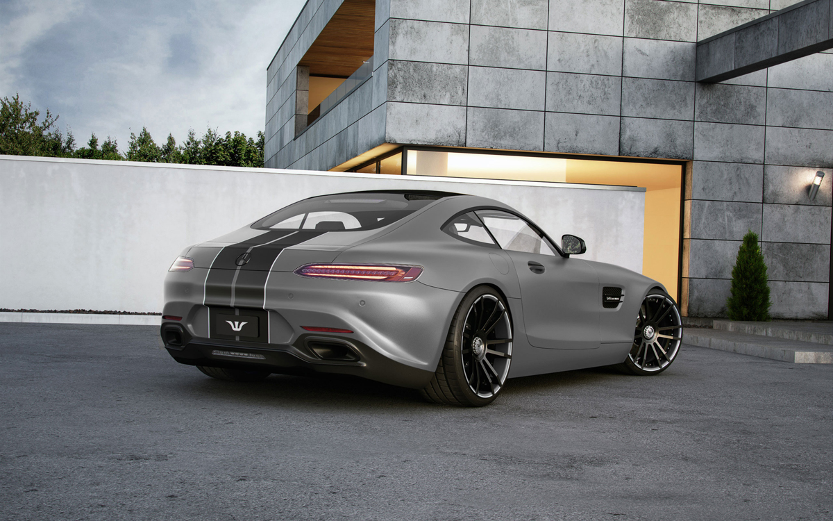 photo 3 Mercedes-Benz AMG GT custom wheels F.I.W.E.  21x9.0, ET , tire size 245/30 R21. 21x11.5 ET 305/25 R21