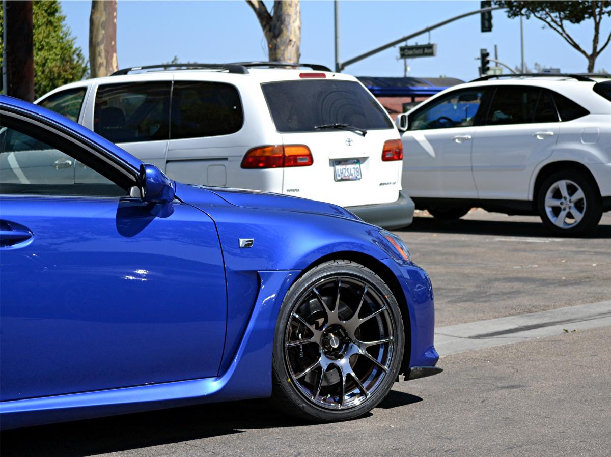 photo 1 Lexus IS-F custom wheels WedsSport SA67R 19x9.0, ET +35, tire size 245/35 R19. 19x10.0 ET+42 275/30 R19