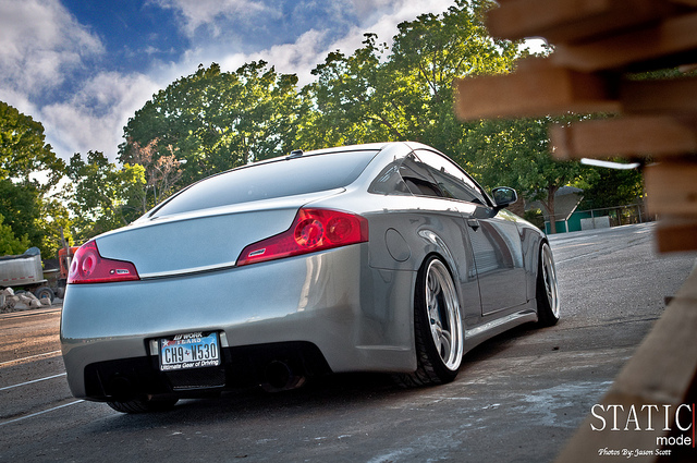 photo 11 Infiniti G35 custom wheels WORK T1S 20x9.5, ET 0, tire size 225/35 R20. 20x10.5 ET0 245/35 R20