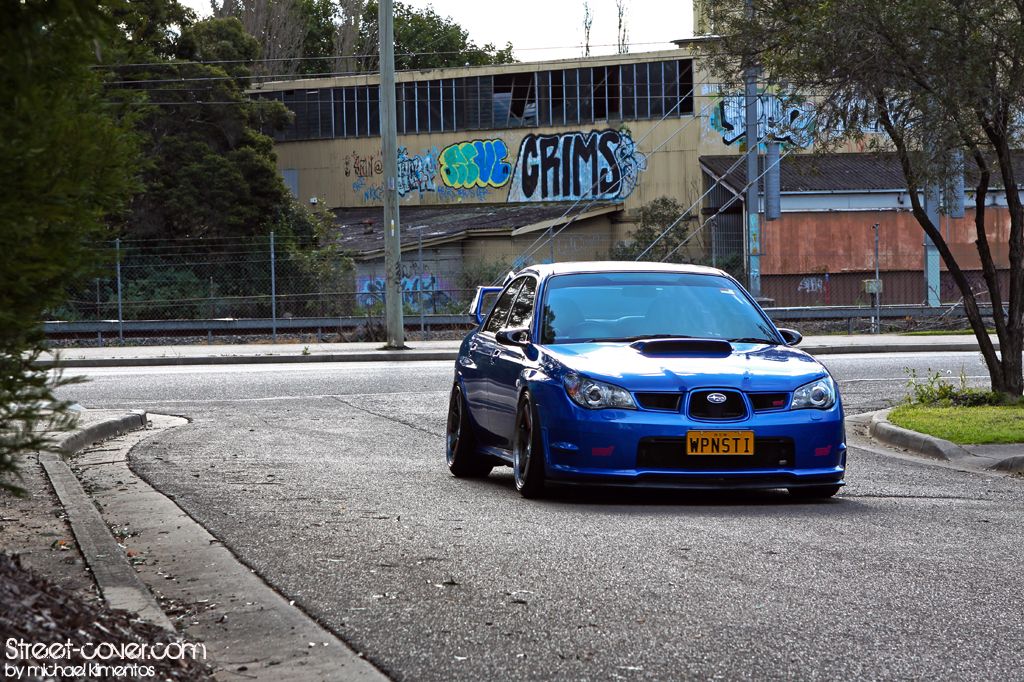 photo 2 Subaru Impreza WRX STi custom wheels Rays Engineering TE37SL 19x9.5, ET +22, tire size 235/35 R19. x ET 