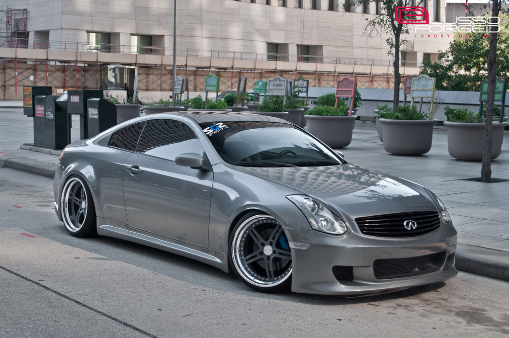 photo 9 Infiniti G35 custom wheels Lusso Forged LFC5 20x9.5, ET -2, tire size 225/35 R20. 20x10.5 ET-2 245/35 R20