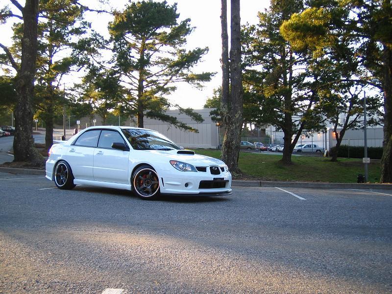 photo 10 Subaru Impreza WRX custom wheels Rays Engineering G-games 77 Wolf 18x9.5, ET +40, tire size 235/40 R18. x ET 