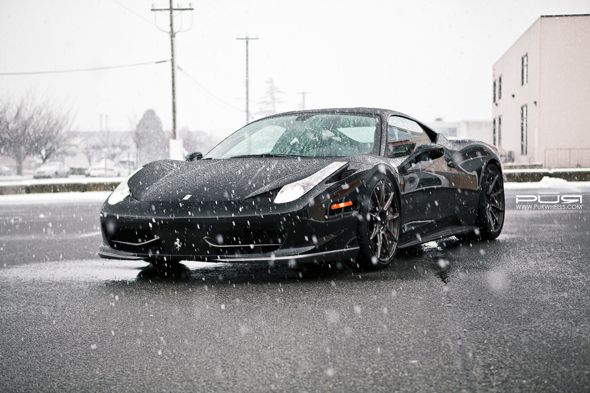 photo 4 Ferrari 458 Italia custom wheels PUR RS03 20x8.5, ET , tire size X R20. 21x12.5 ET 