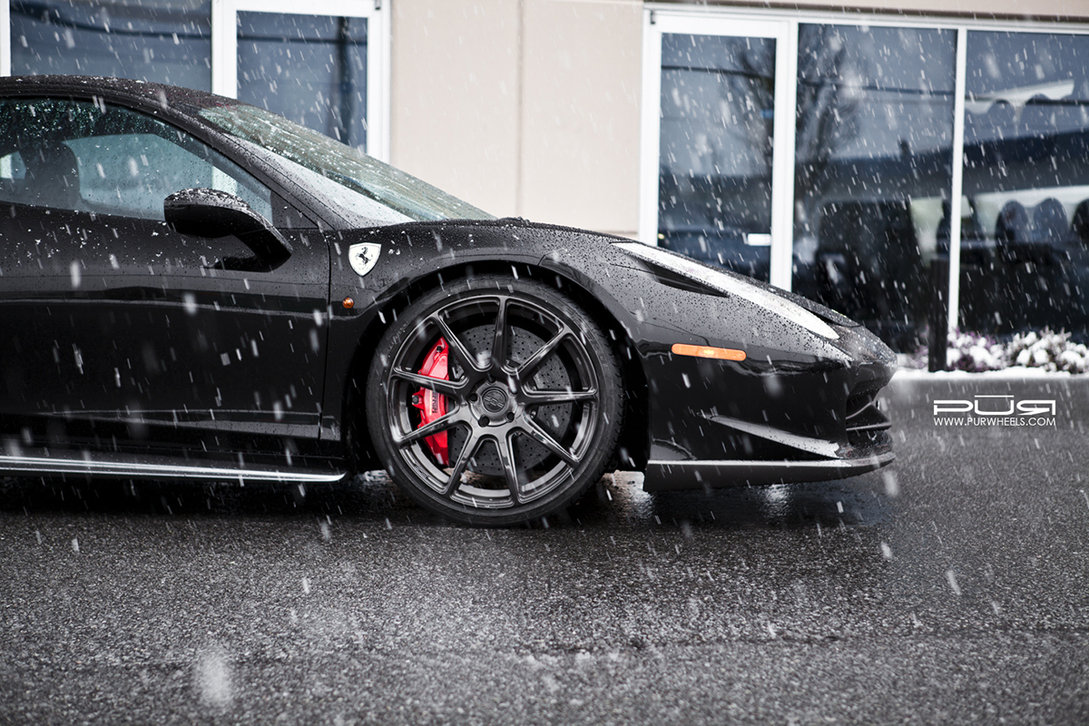 photo 2 Ferrari 458 Italia custom wheels PUR RS03 20x8.5, ET , tire size X R20. 21x12.5 ET 