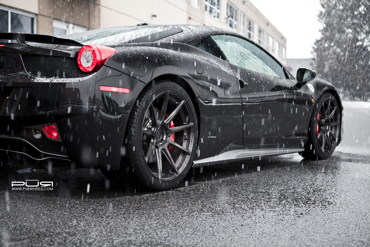 photo 3 Ferrari 458 Italia custom wheels PUR RS03 20x8.5, ET , tire size X R20. 21x12.5 ET 