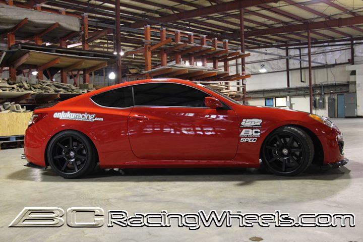 photo 1 Hyundai Genesis Coupe custom wheels BC Racing Wheels TA02 19x10.0, ET +15, tire size 225/40 R19. 19x11.0 ET+25 245/40 R19