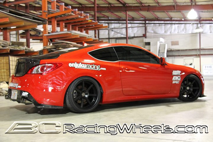 photo 2 Hyundai Genesis Coupe custom wheels BC Racing Wheels TA02 19x10.0, ET +15, tire size 225/40 R19. 19x11.0 ET+25 245/40 R19