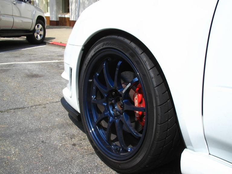 photo 4 Subaru Impreza WRX custom wheels Rays Engineering Volk Racing CE28n 18x8.5, ET +44, tire size 235/40 R18. x ET 