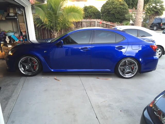 photo 1 Lexus IS-F custom wheels Volk   19x8.5, ET +32, tire size 245/35 R19. 19x9.5 ET+36 265/30 R19