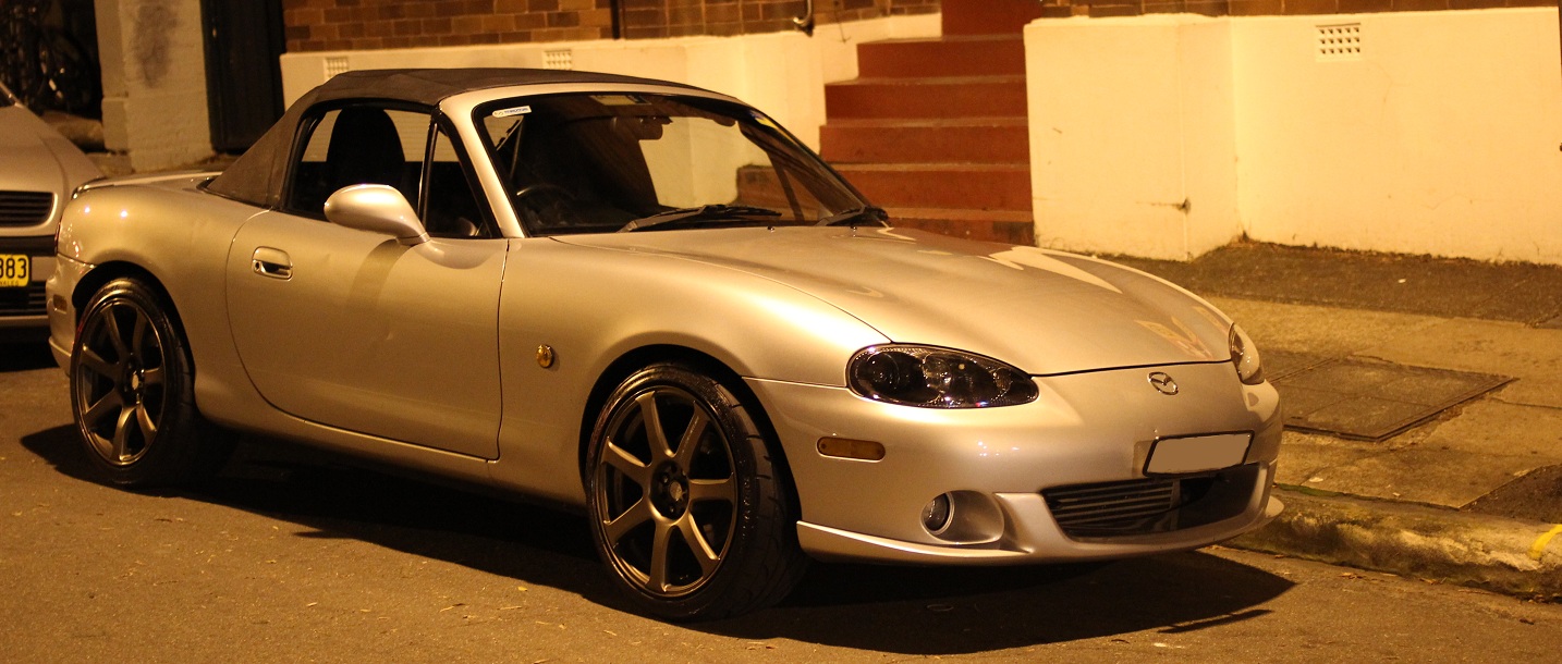 photo 2 Mazda MX-5 Miata custom wheels Work Emotion XT7 17x8.0, ET +32, tire size 215/40 R17. 17x9.0 ET+38 235/40 R17