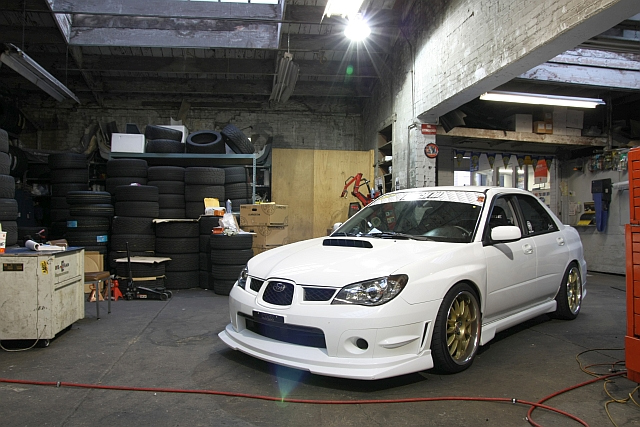 photo 11 Subaru Impreza WRX custom wheels Work Wheels XSA-02C 18x9.5, ET +35, tire size 255/35 R18. x ET 