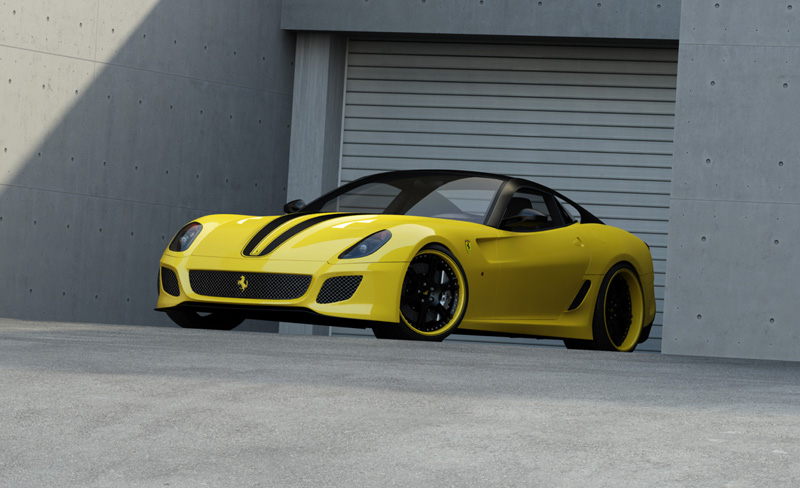 photo 2 Ferrari 599 GTB Fiorano custom wheels 6Sporz²  21x9.0, ET , tire size 245/30 R21. 21x12.5 ET 345/25 R21