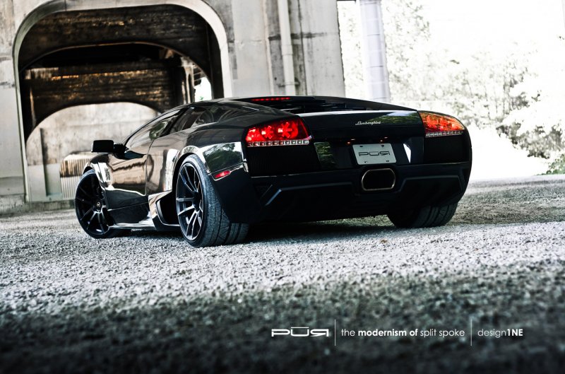 photo 3 Lamborghini Murcielago custom wheels PUR Design 1NE 20x8.5, ET , tire size 235/30 R20. 20x13.0 ET 345/25 R20