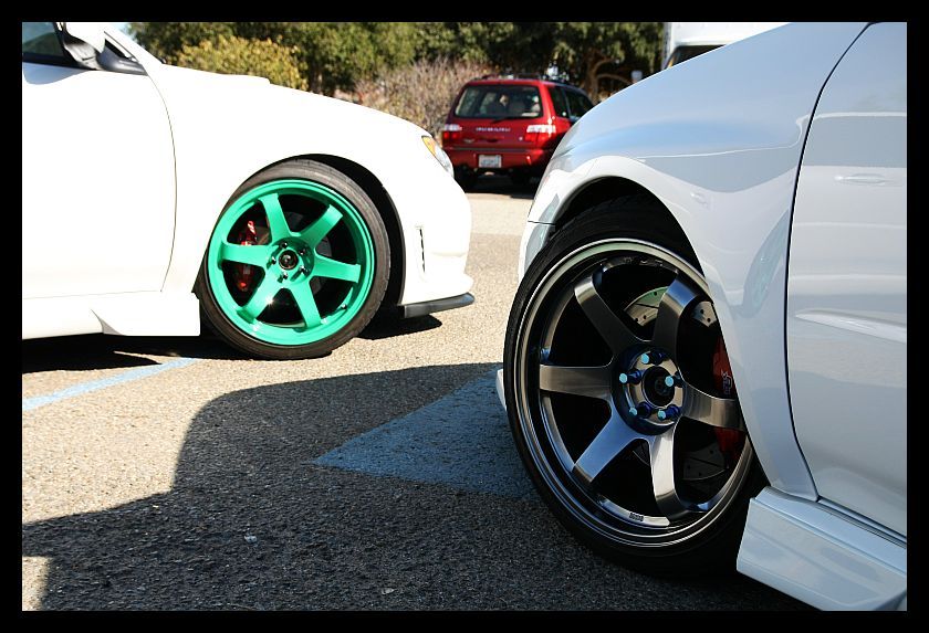 photo 9 Subaru Impreza WRX custom wheels Rota Grid 18x10.0, ET +35, tire size 255/35 R18. x ET 
