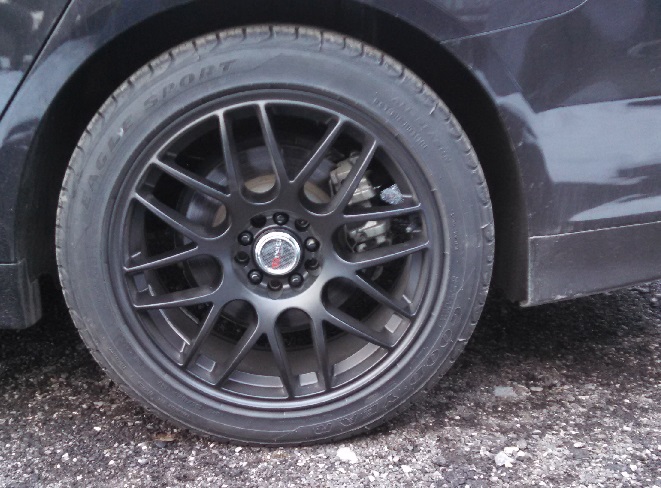 photo 1 Ford Fusion custom wheels Drag DR-34 18x8.0, ET +40, tire size 235/45 R18. x ET 