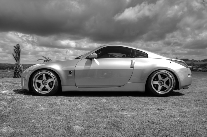 photo 2 Nissan 350Z custom wheels Rota GTR-D 18x10.0, ET +10, tire size 235/40 R18. 18x12.0 ET0 275/35 R18