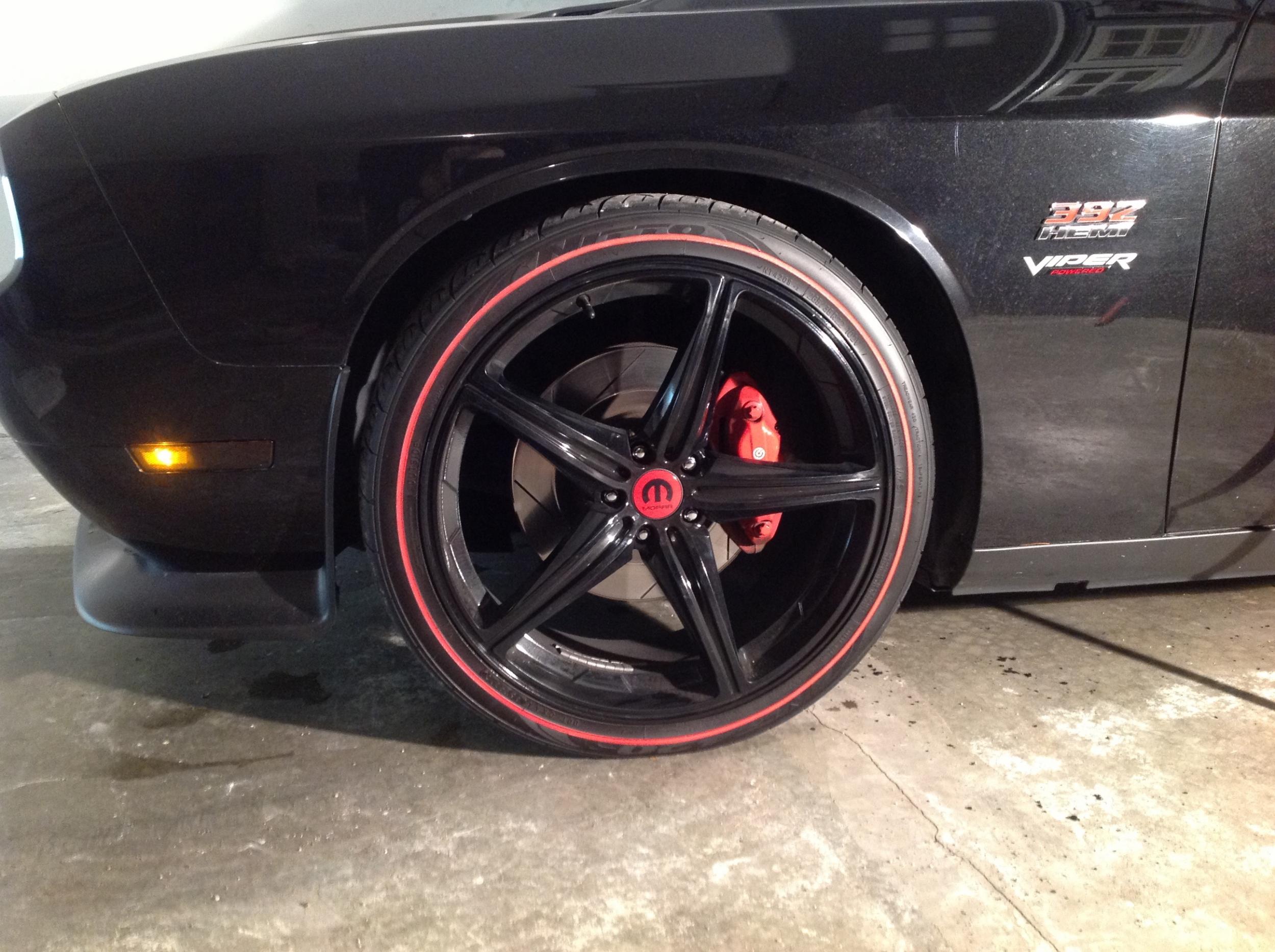 photo 1 Dodge Challenger custom wheels   22x9.0, ET , tire size X R22. 22x10.0 ET 
