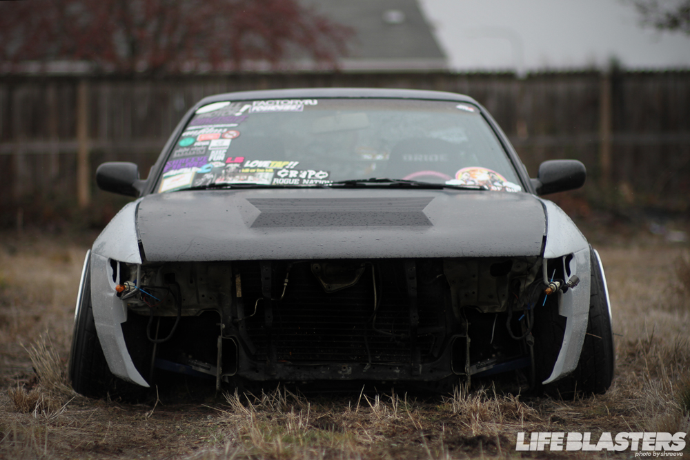 photo 1 Nissan S13 custom wheels Work VS-KF 17x10.5, ET -14, tire size 215/40 R17. x ET 225/45 R