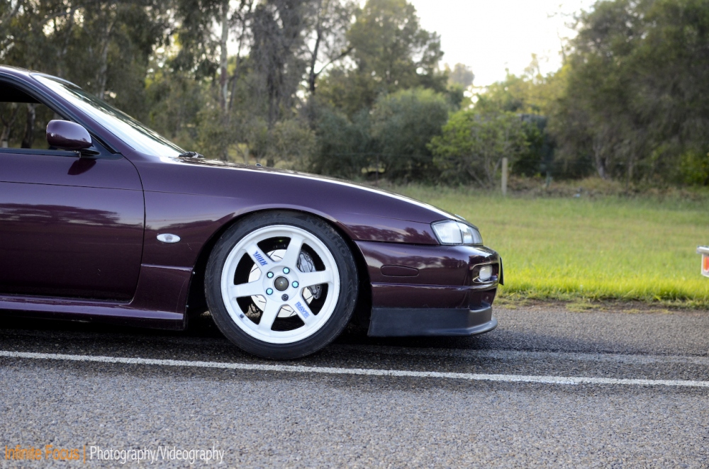 photo 1 Nissan S14 custom wheels Rays TE37 17x9.0, ET +7, tire size 215/45 R17. x ET 235/45 R