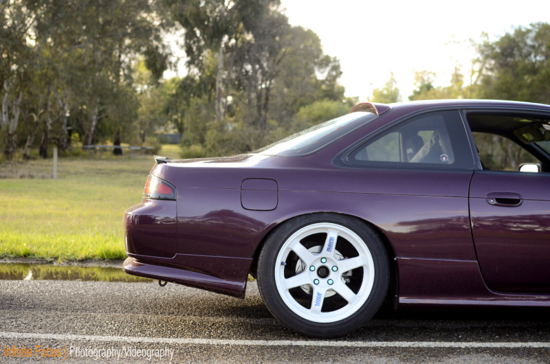 photo 2 Nissan S14 custom wheels Rays TE37 17x9.0, ET +7, tire size 215/45 R17. x ET 235/45 R