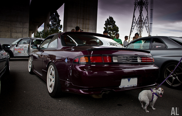 photo 5 Nissan S14 custom wheels Rays TE37 17x9.0, ET +7, tire size 215/45 R17. x ET 235/45 R