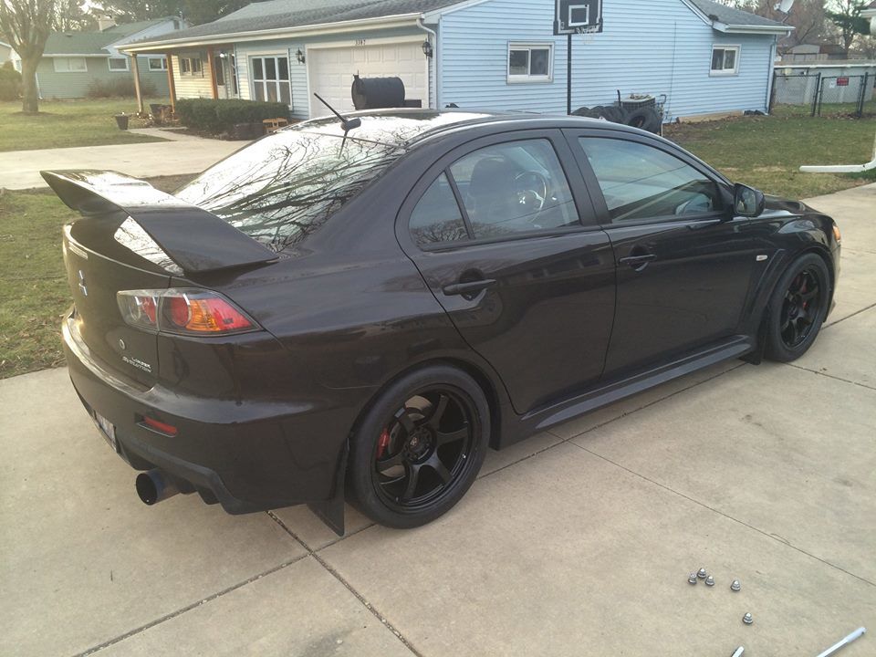 photo 1 Mitsubishi Lancer Evolution custom wheels Gram Lights 57DR 18x9.5, ET +22, tire size 275/35 R18. x ET 