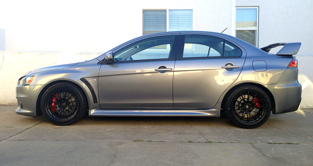 photo 2 Mitsubishi Lancer Evolution custom wheels Enkei NT03 18x9.5, ET +27, tire size X R18. x ET 