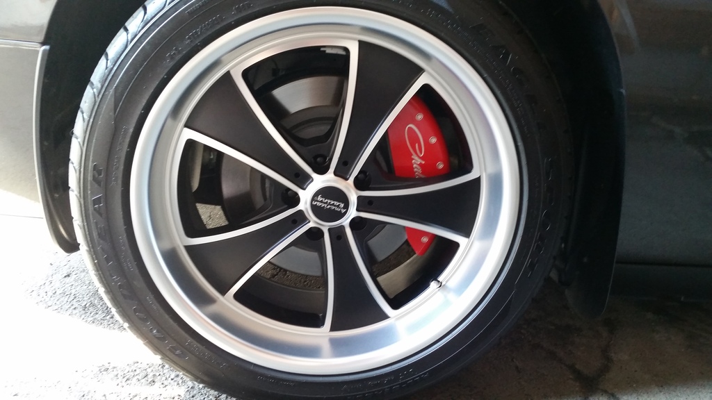 photo 1 Dodge Challenger custom wheels American Racing Mach 5 20x9.0, ET +15, tire size 275/40 R20. x ET