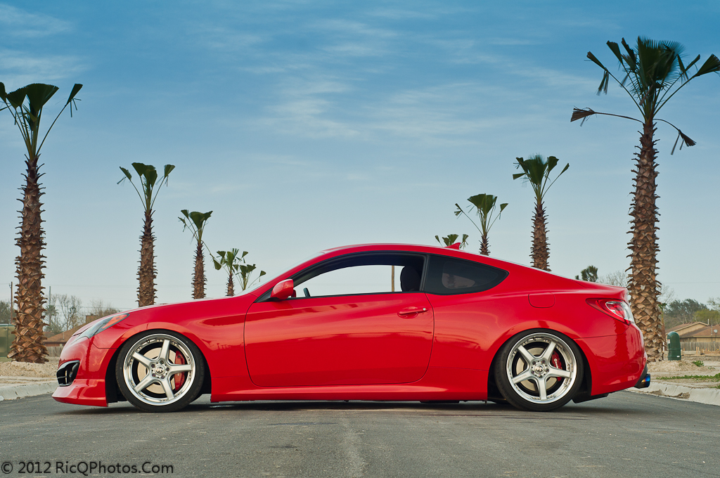 photo 2 Hyundai Genesis Coupe custom wheels Volk GT-S 19x9.5, ET +17, tire size 235/35 R19. 19x10.5 ET+15 255/35 R19