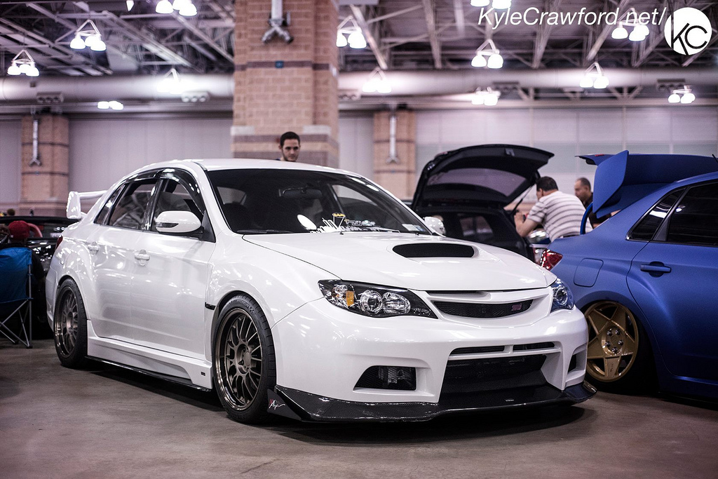 photo 1 Subaru Impreza WRX custom wheels Volk SE37 18x9.5, ET +40, tire size 265/35 R18. x ET