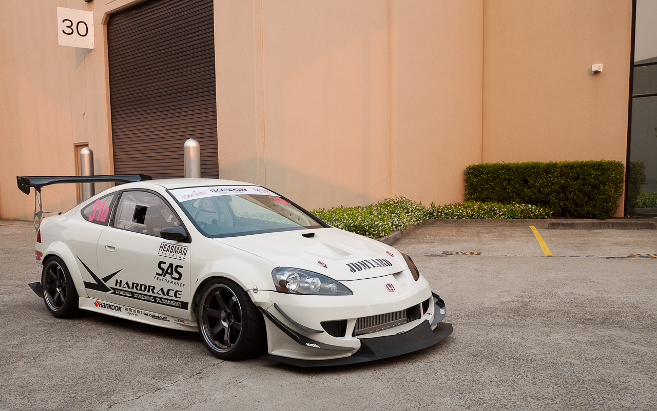 photo 1 Acura RSX custom wheels Volk TE37 SL 18x11.0, ET +18, tire size 295/30 R18. 18x9.5 ET+22 245/40 R18