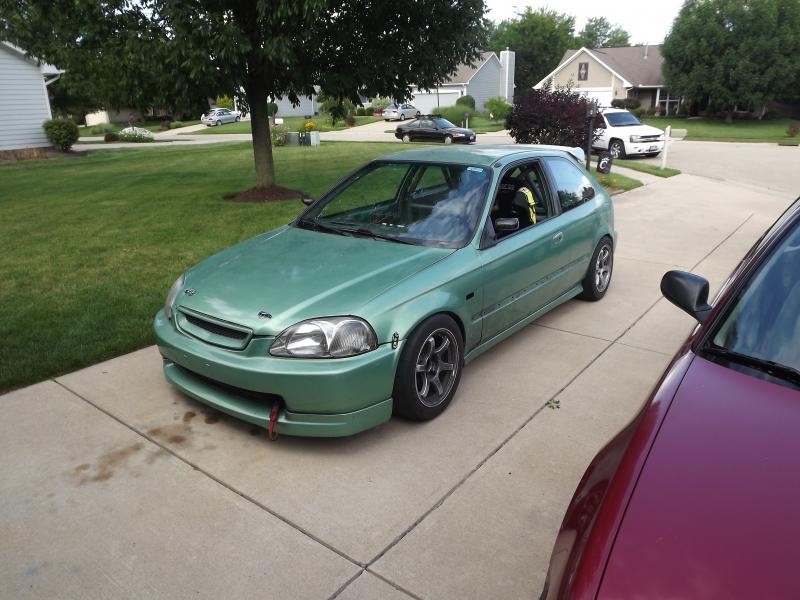 photo 1 Honda Civic custom wheels   15x8.0, ET +28, tire size 225/45 R15. x ET 