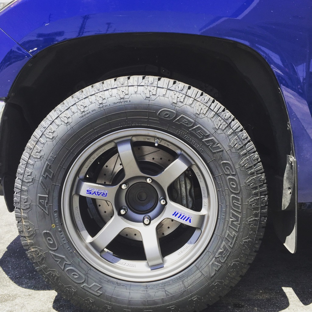 photo 1 Toyota Tundra custom wheels Volk Racing TE37 18x9.0, ET 0, tire size 265/75 R18. x ET 