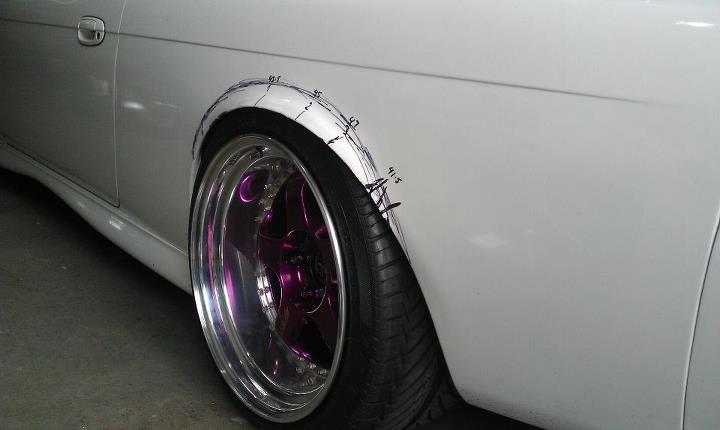 photo 5 Nissan S14 custom wheels Work Meister S1 18x9.0, ET +8, tire size 225/35 R18. 18x11.5 ET0 265/35 R18