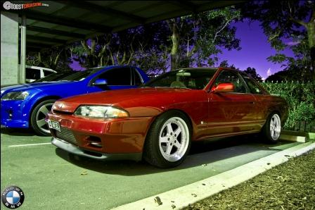 photo 1 Nissan R31-R34 Skyline 2dr custom wheels Work Equip 17x8.0, ET +22, tire size 235/45 R17. 17x9.0 ET+22 235/45 R17