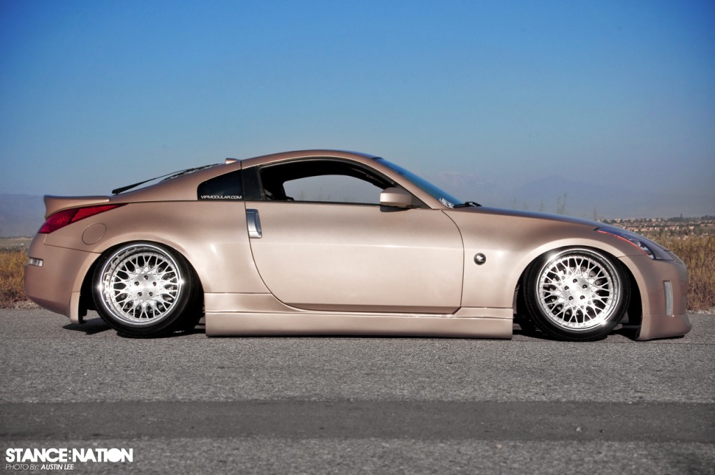photo 5 Nissan 350Z custom wheels VIP Modular VX110 18x10.5, ET -16, tire size 235/35 R18. 18x12.0 ET-6 245/35 R18