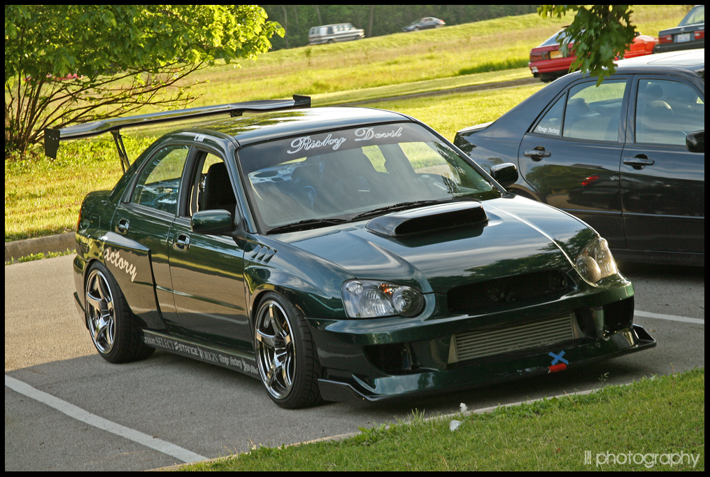 photo 8 Subaru Impreza WRX STi custom wheels Enkei RPO3 18x10.0, ET +17, tire size 255/35 R18. x ET