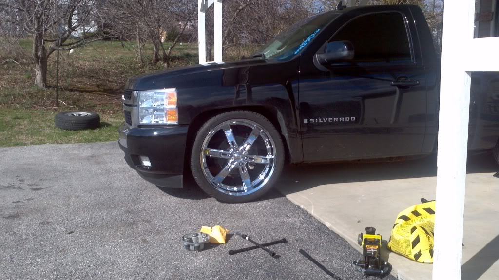 photo 2 Chevrolet Silverado 2500HD custom wheels   24x10.0, ET , tire size 295/35 R24. x ET 