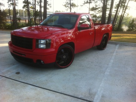 photo 3 GMC Sierra 1500 custom wheels   24x, ET , tire size 275/30 R24. x ET 