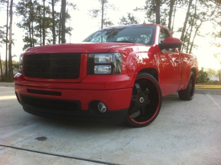 photo 1 GMC Sierra 1500 custom wheels   24x, ET , tire size 275/30 R24. x ET 