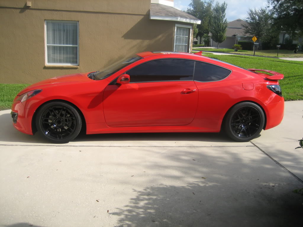 photo 1 Hyundai Genesis Coupe custom wheels Forgestar F14 18x8.5, ET +26, tire size 225/45 R18. 18x10.0 ET+30 275/40 R18