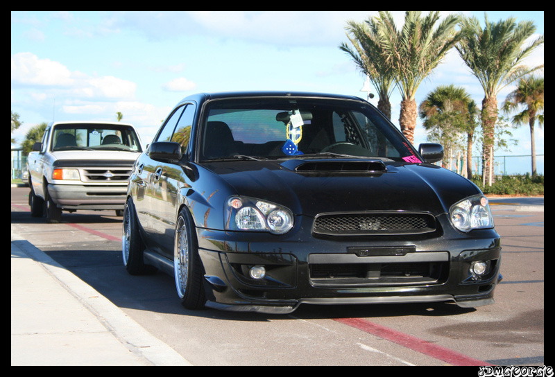 photo 2 Subaru Impreza WRX custom wheels BBS RS 17x8.0, ET +7, tire size 205/45 R17. 17x9.0 ET+10 215/45 R17
