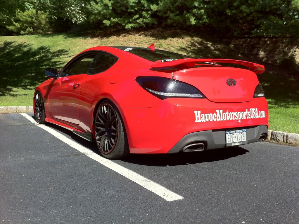 photo 1 Hyundai Genesis Coupe custom wheels 19x10.0, ET +20, tire size X R19. x ET