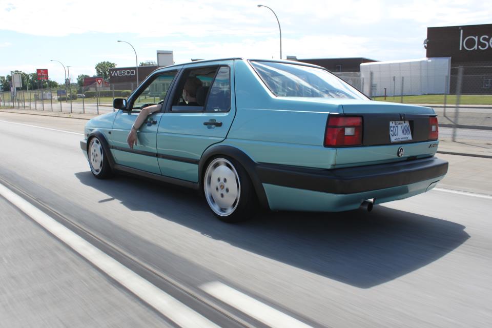 photo 4 Volkswagen Jetta custom wheels Porsche 7-slots 16x7.0, ET +25, tire size 205/40 R16. 16x8.0 ET+17