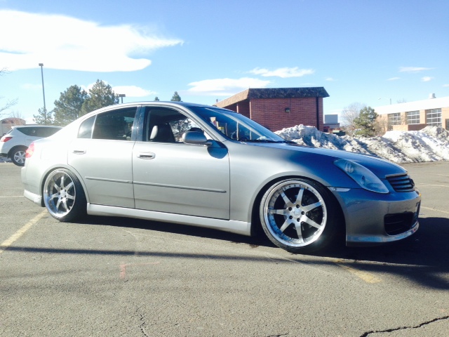 photo 2 Infiniti G35 custom wheels Work Gnosis 19x10.0, ET +7, tire size 225/40 R19. 19x10.0 ET+12 225/40 R19