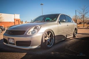 photo 6 Infiniti G35 custom wheels Work Gnosis 19x10.0, ET +7, tire size 225/40 R19. 19x10.0 ET+12 225/40 R19