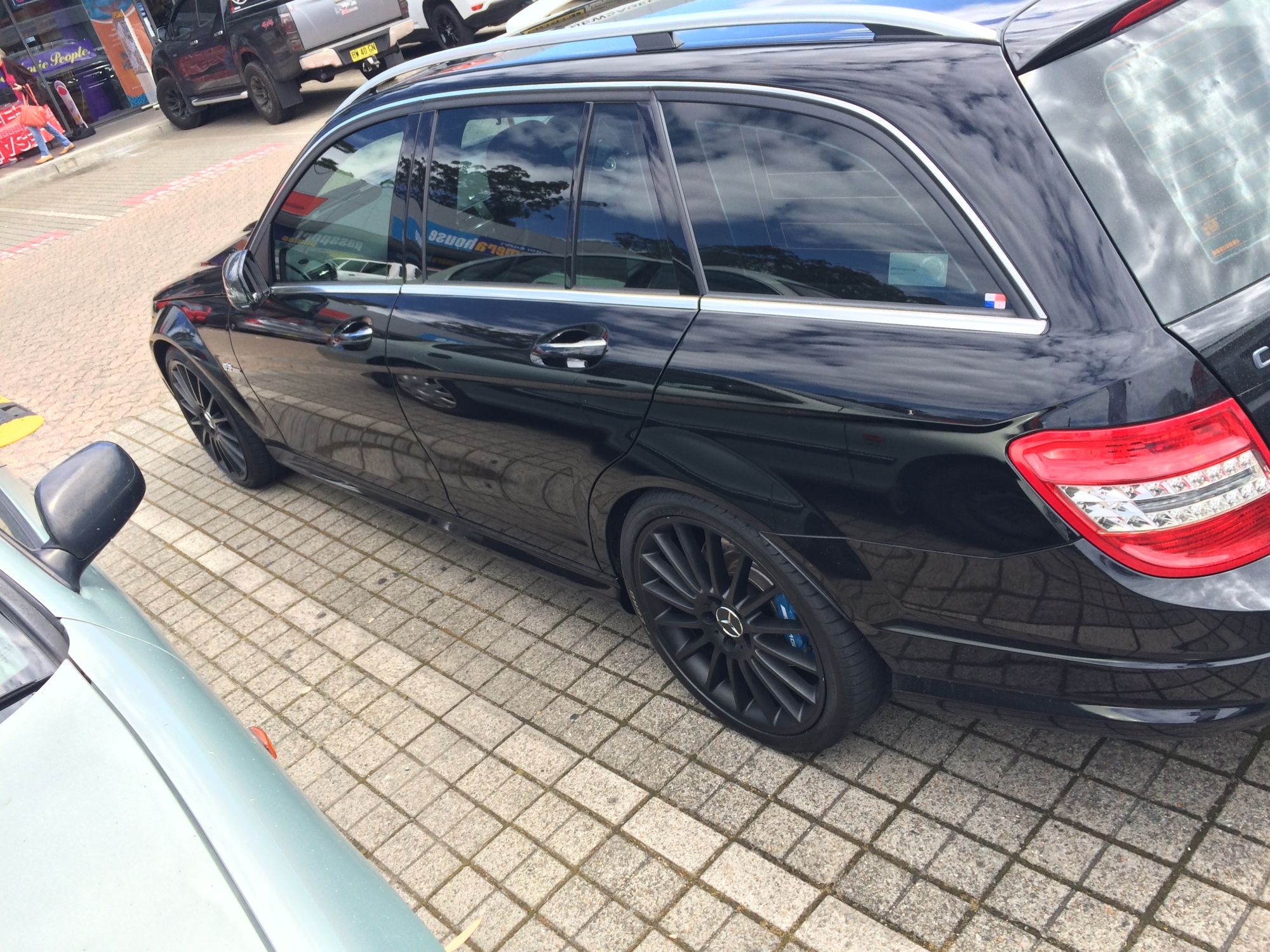 photo 4 Mercedes-Benz C-Class custom wheels AMG Multispokes 19x8.5, ET +45, tire size 235/35 R19. 19x9.5 ET+53 265/30 R19