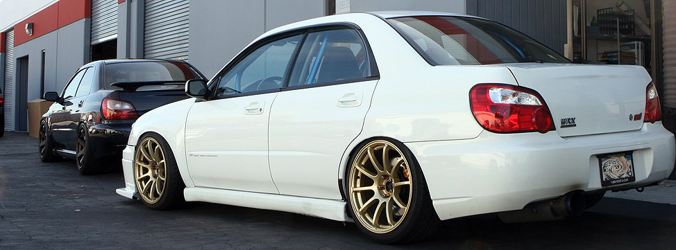 photo 2 Subaru Impreza WRX STi custom wheels Rota G-Force 18x9.0, ET +35, tire size 225/40 R18. x ET